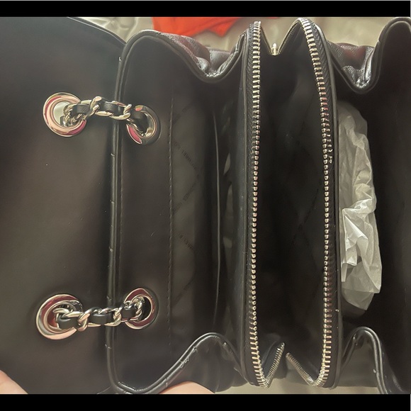 Michael Kors Rose Quilted Backpack with silver hardware - Picture 4 of 4